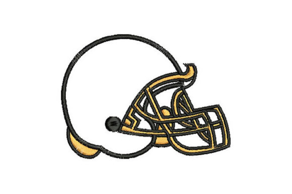 American Football Helmet Embroidery