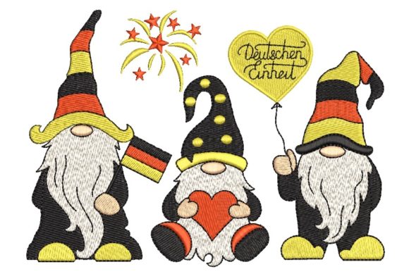 German Gnomes Embroidery