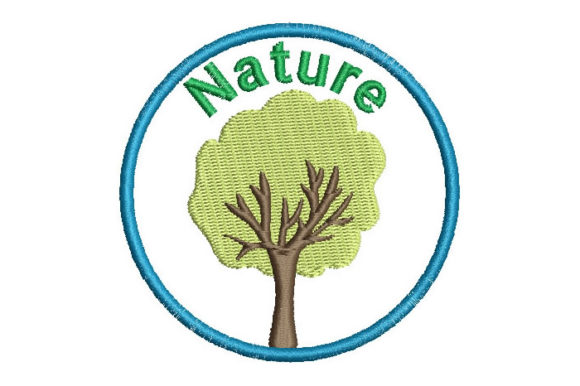 Nature Tree Embroidery Design