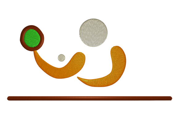 Ping Pong Player Embroidery Design