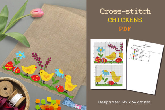 Review: Cross Stitch Pattern Chickens