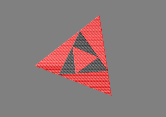 Triangle: A Versatile Embroidery Design